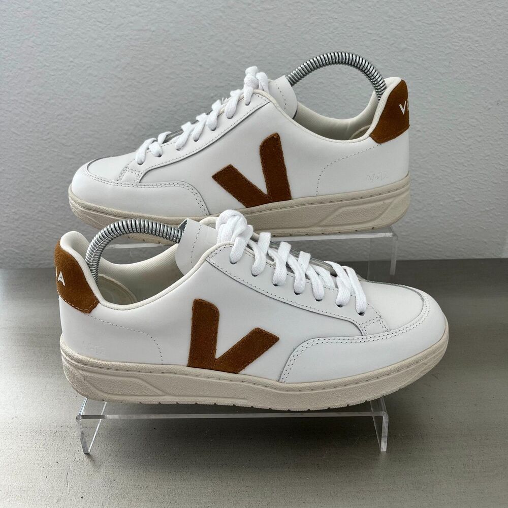 VEJA V-12 Leather Sneakers | Women's 8 | NEW